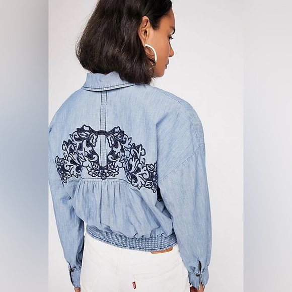 Free People Size Small Western Skull Way With Words Cutout Top - Picture 3 of 4